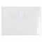 JAM Paper 5.5" x 7.5" Plastic Booklet Envelopes with Hook & Loop Closure, 24ct.
